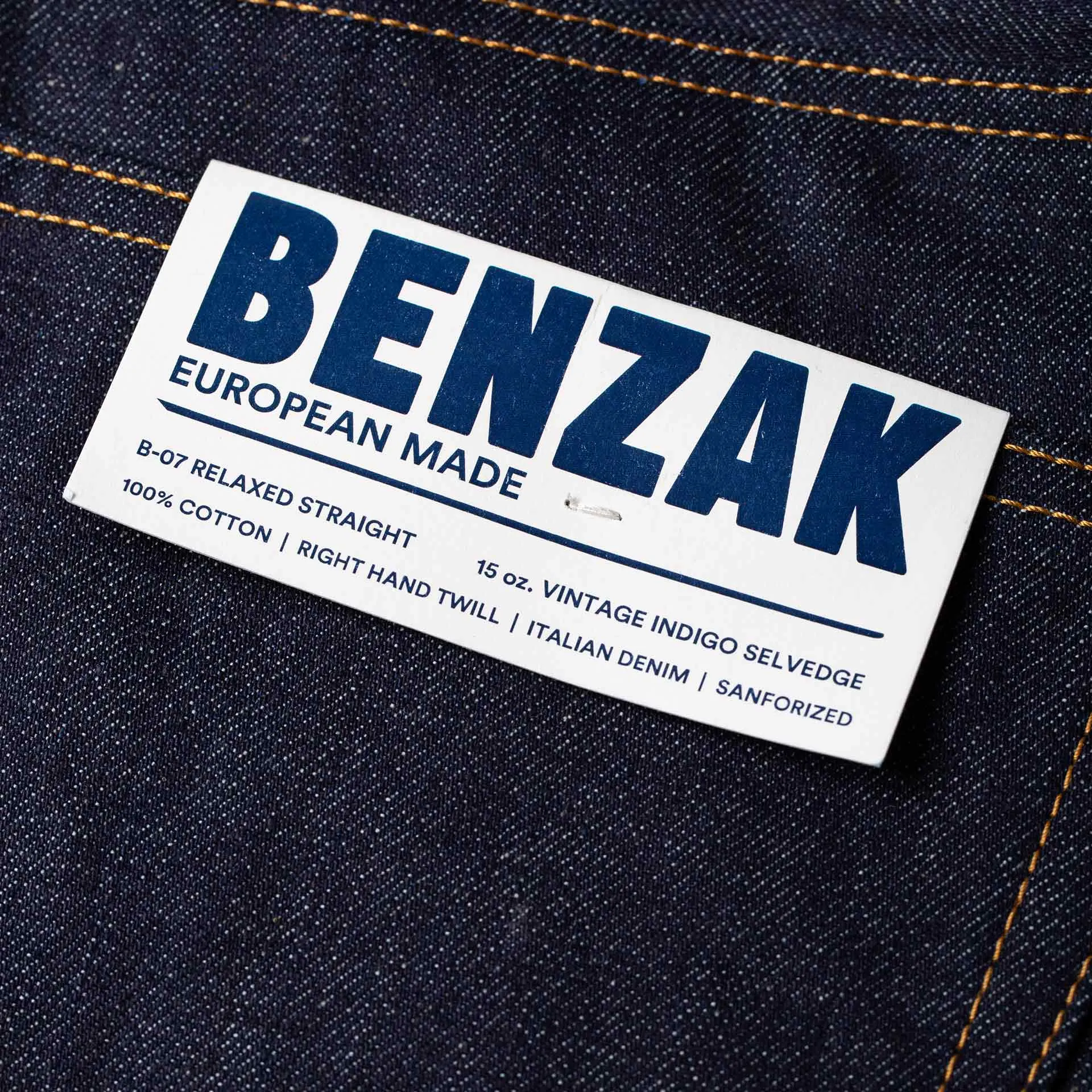 B-07 RELAXED STRAIGHT special #2 15 oz. vintage indigo selvedge
