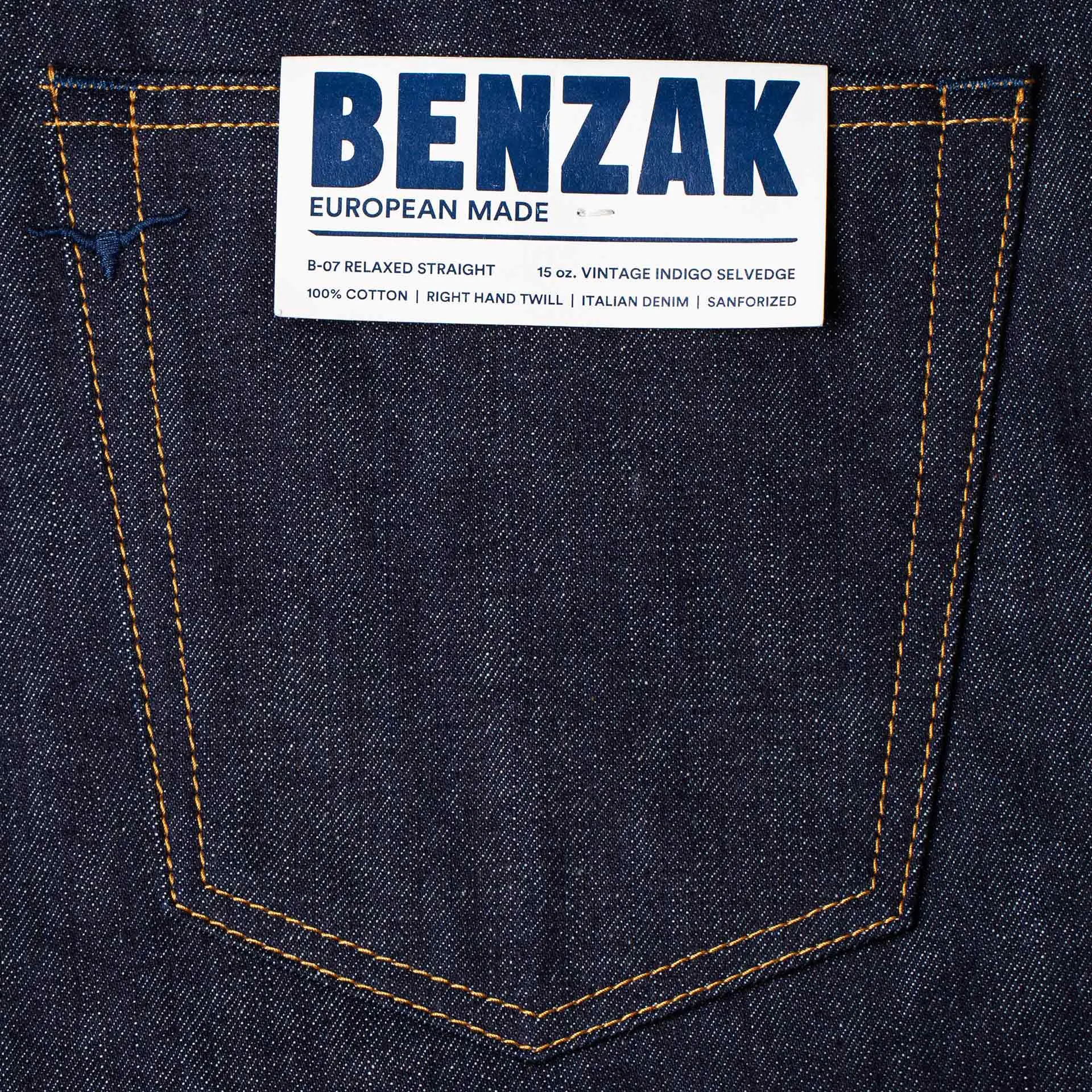 B-07 RELAXED STRAIGHT special #2 15 oz. vintage indigo selvedge
