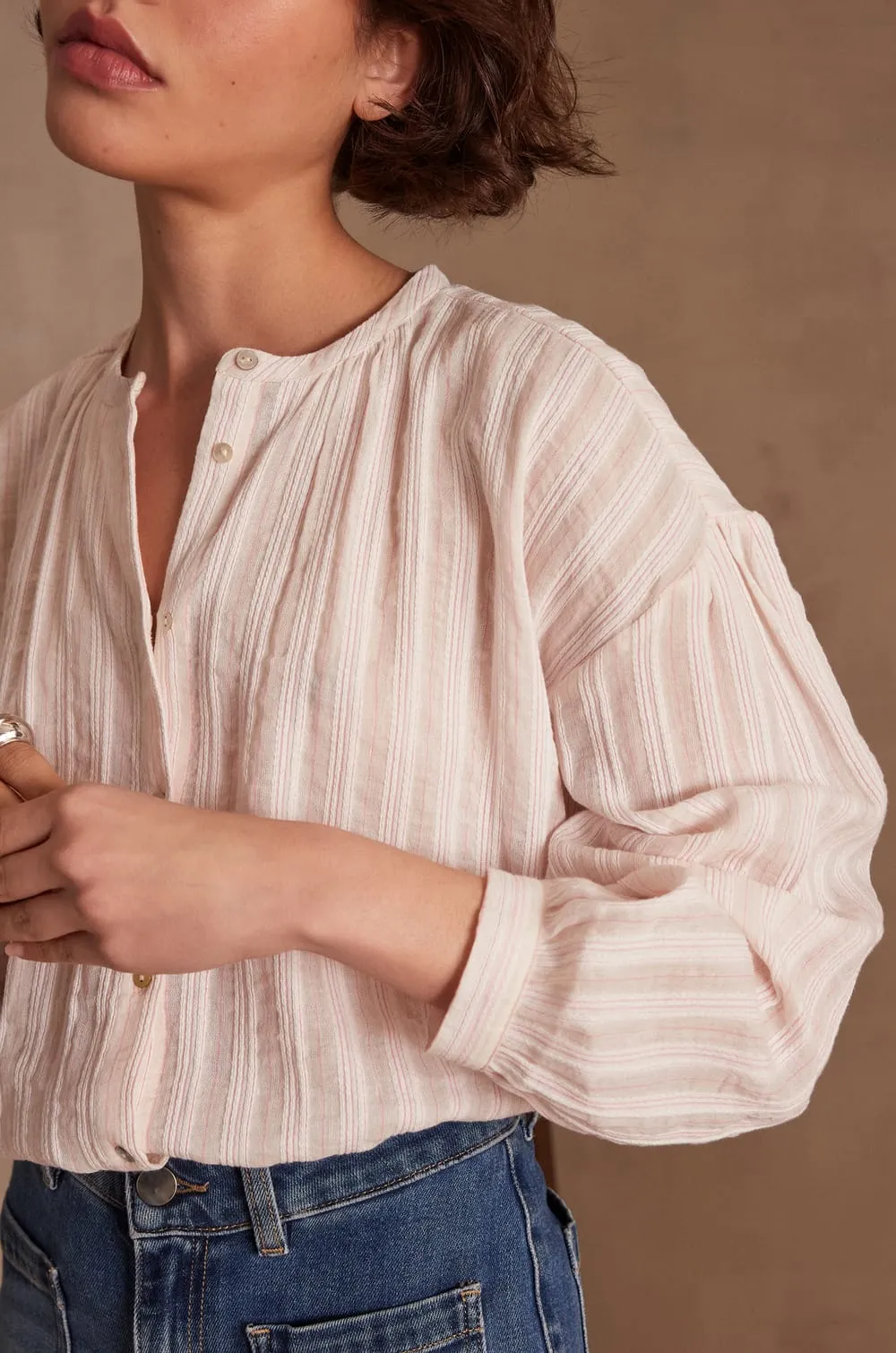 BELLE STRIPED BLOUSE