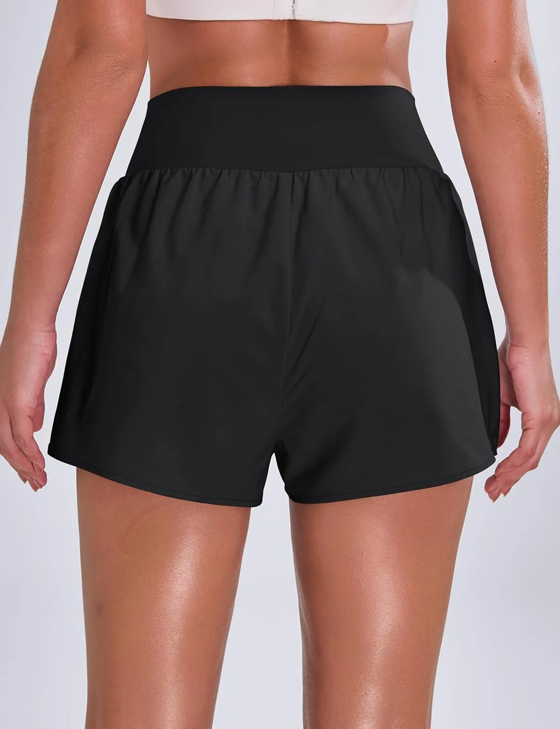 Blooming Jelly Womens High Waisted Running Shorts V Side Split Quick Dry Workout Athletic Shorts with Pockets 2025