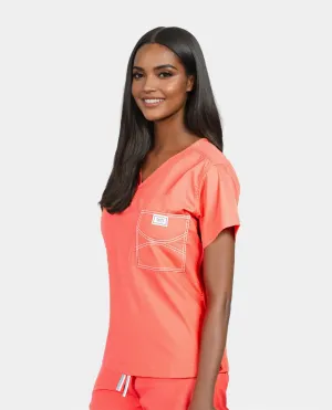 Classic Summer Fun Scrub Tops - Zoe Emberglow