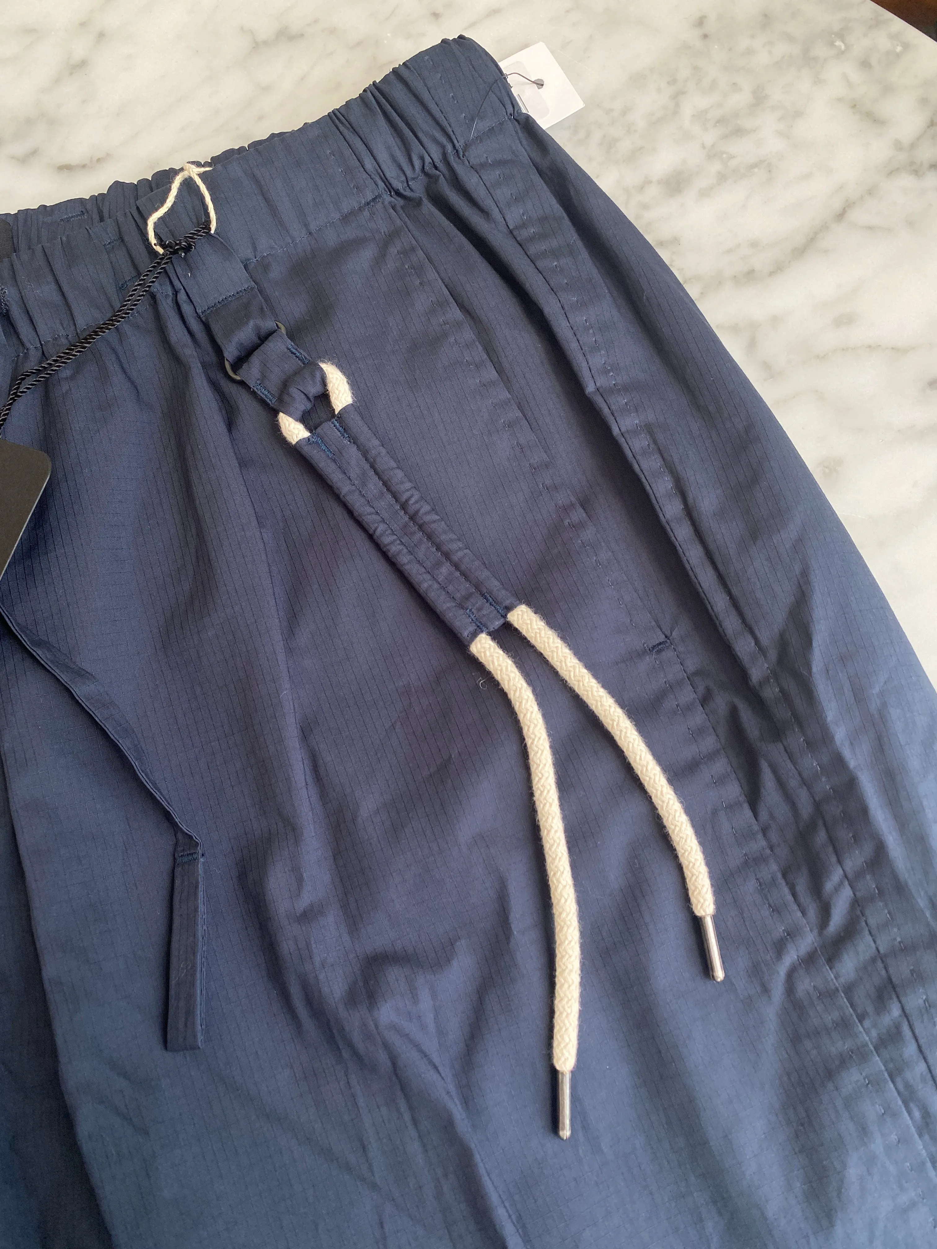 Craig Green - Navy Blue Lace Detail Ripstop Pants