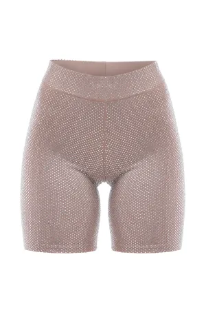 Crystal stretch shorts
