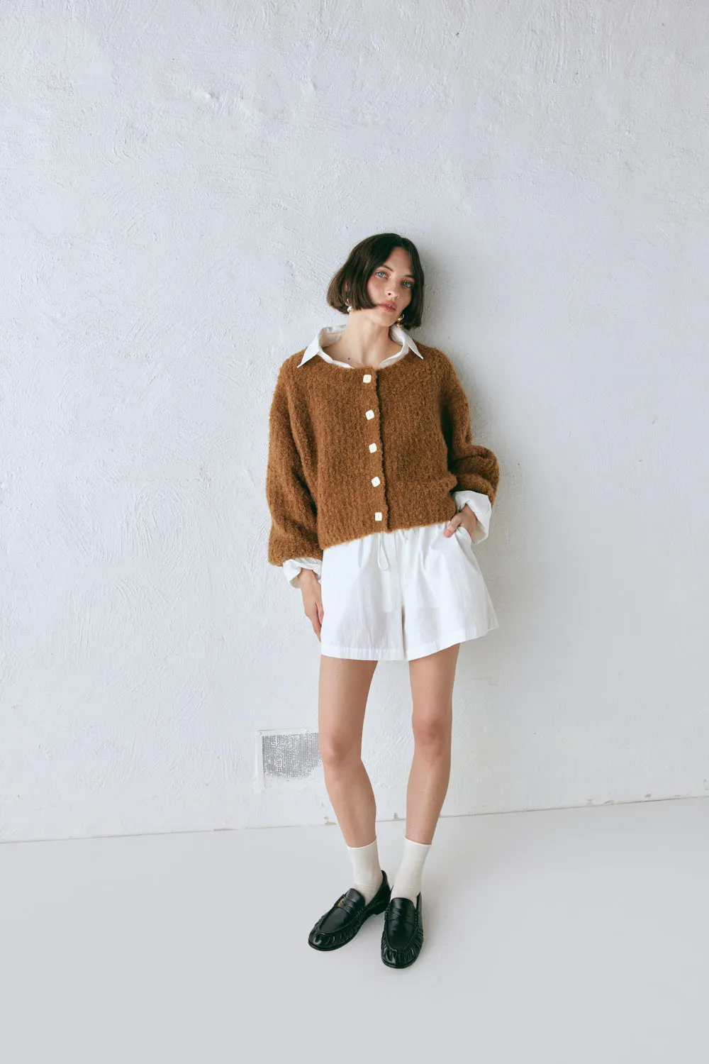 Elsie Knit Cardigan Copper