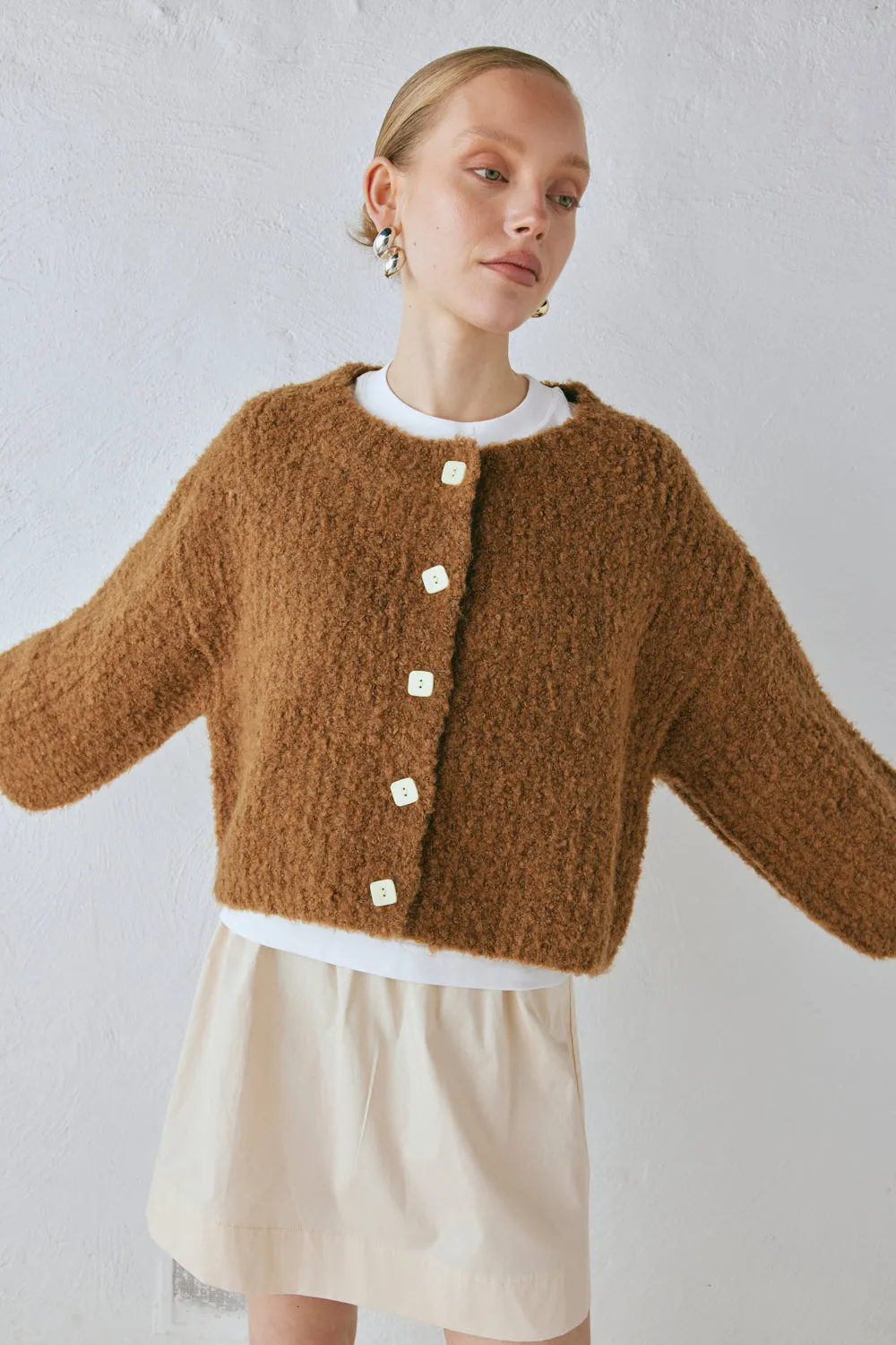 Elsie Knit Cardigan Copper