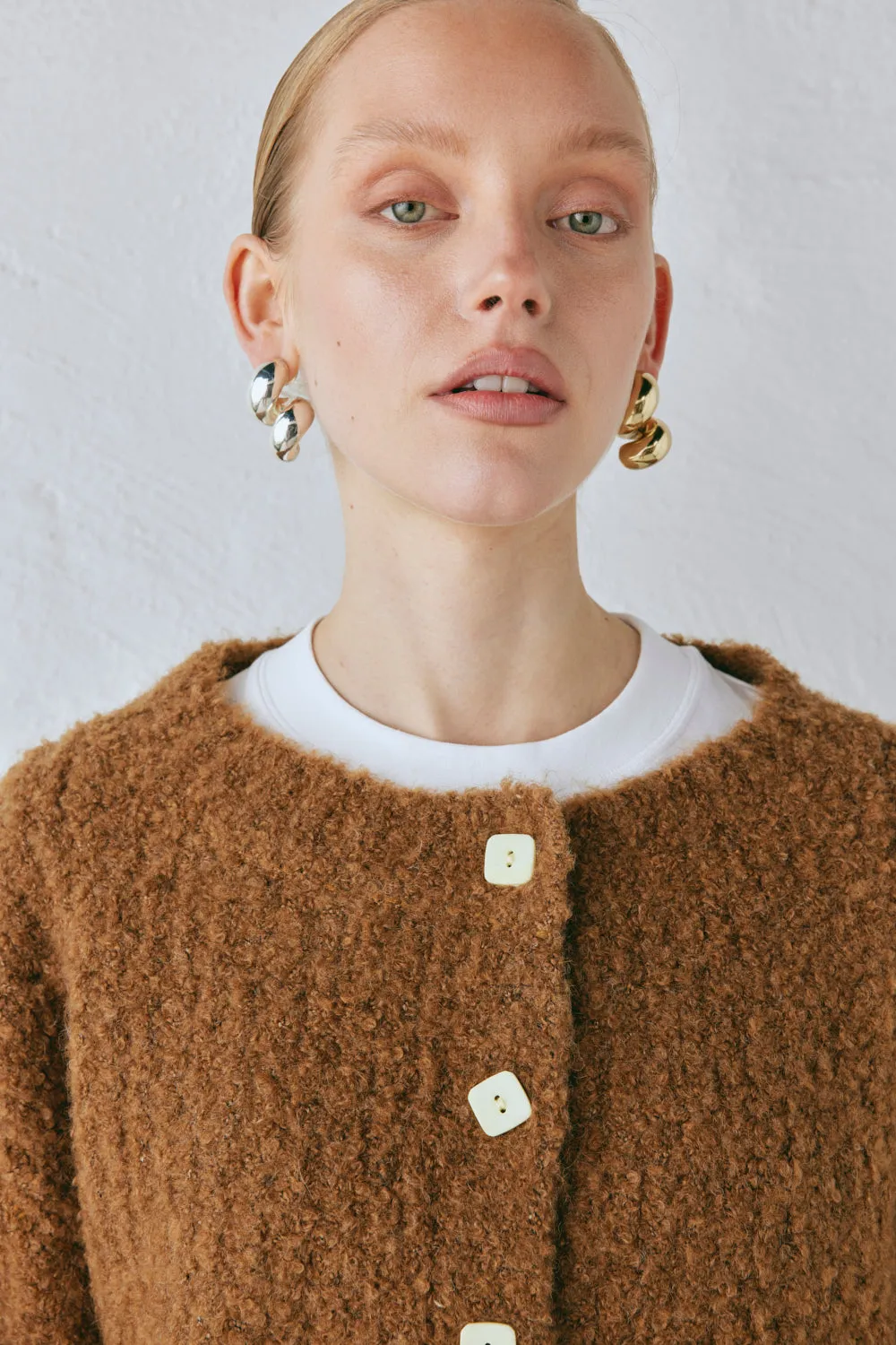 Elsie Knit Cardigan Copper