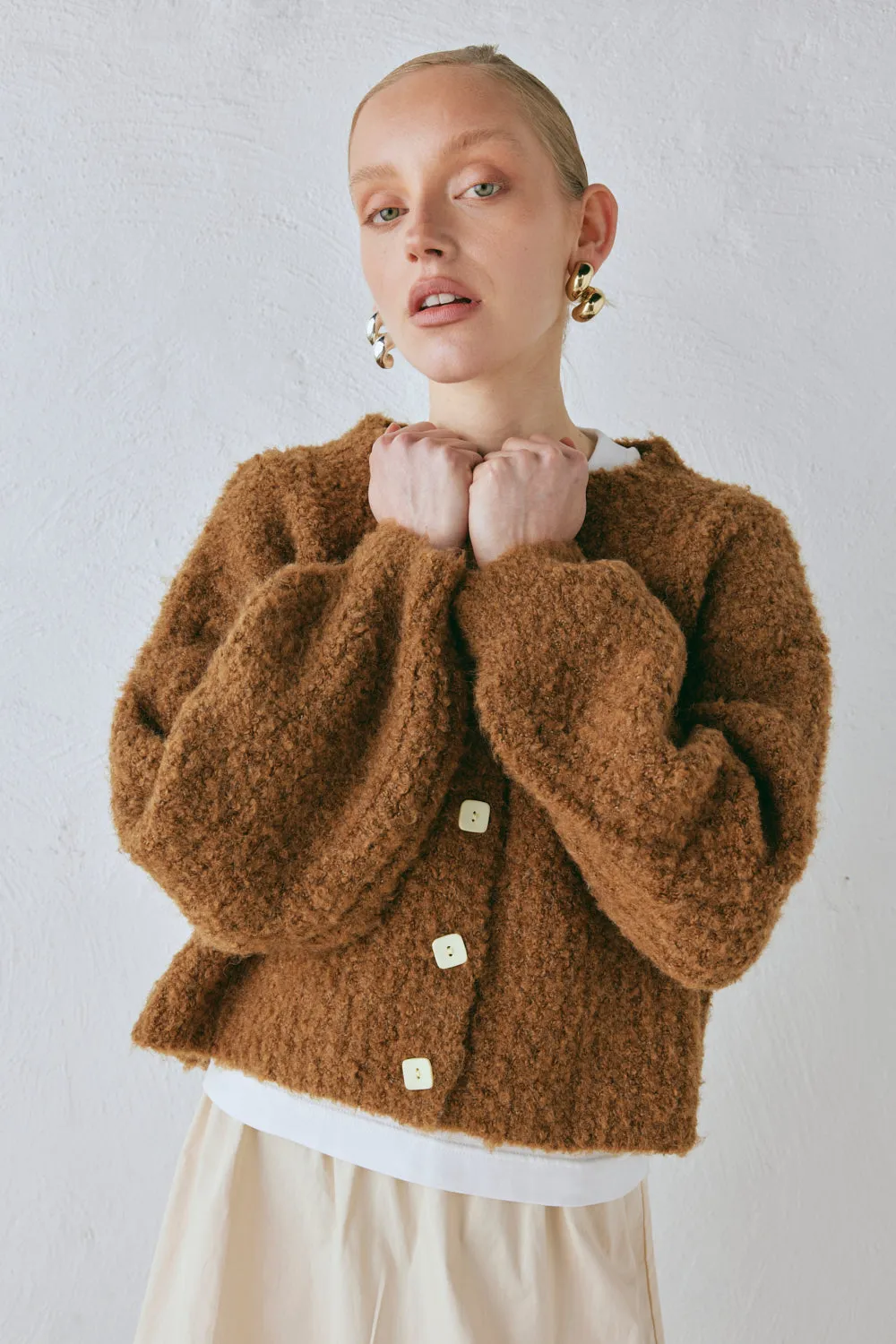 Elsie Knit Cardigan Copper