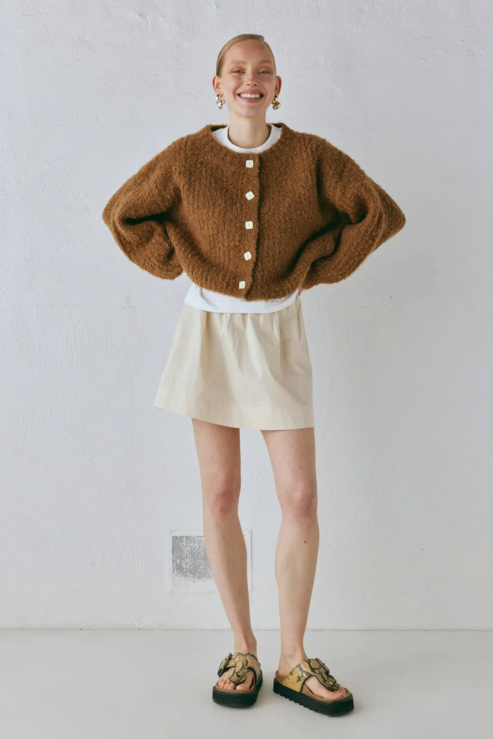 Elsie Knit Cardigan Copper