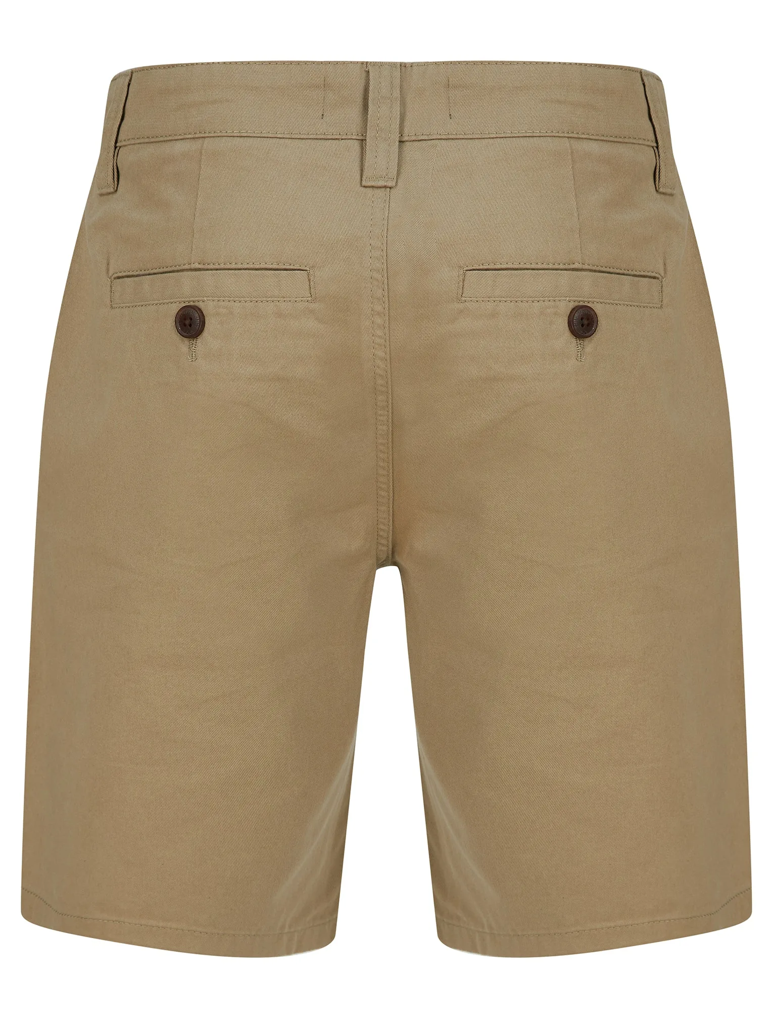Elvio Cotton Twill Chino Shorts in Stone - Tokyo Laundry