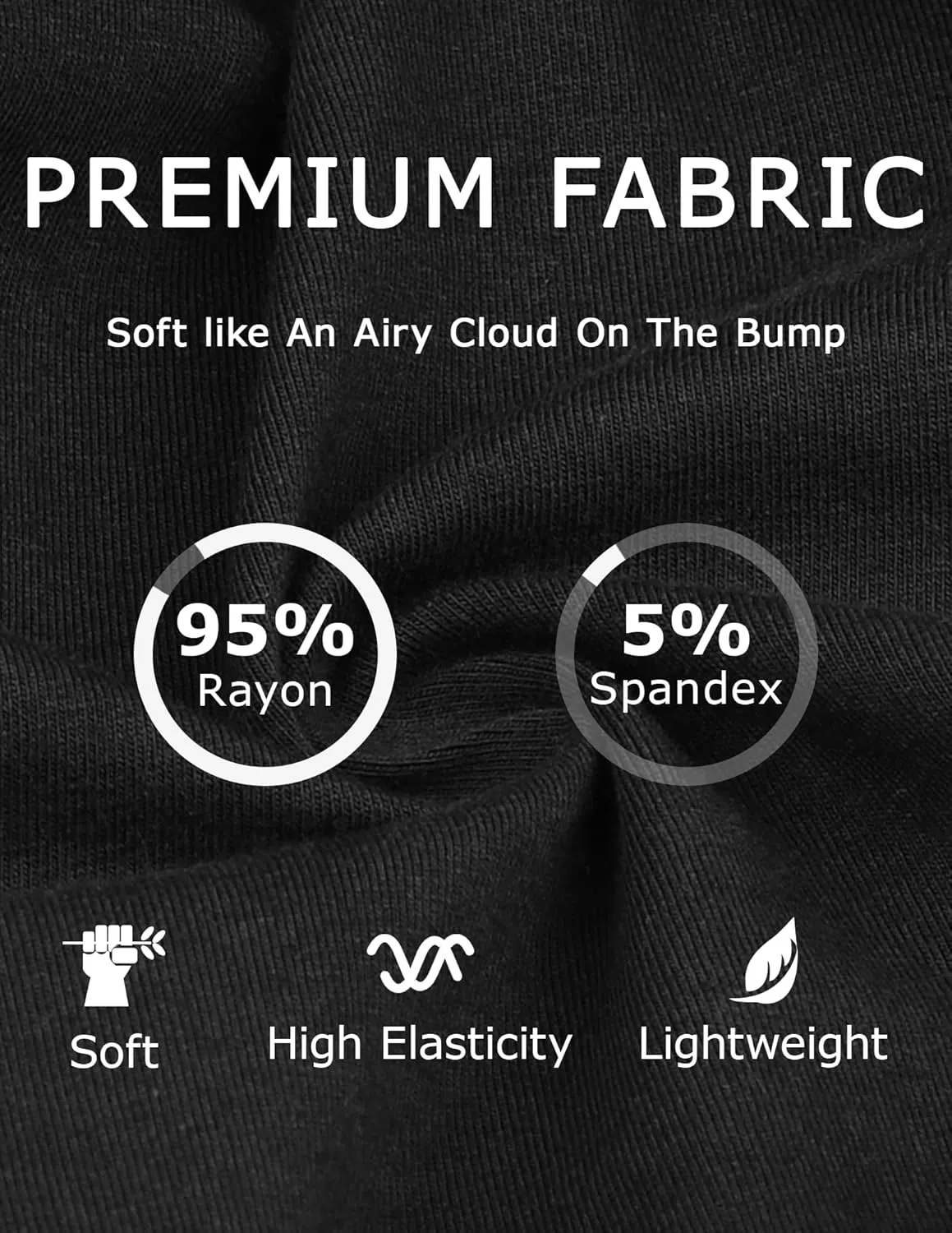fitglam Women's Maternity Shorts Lounge Sleep Pajama Workout Comfy Stretchy Pregnancy Shorts