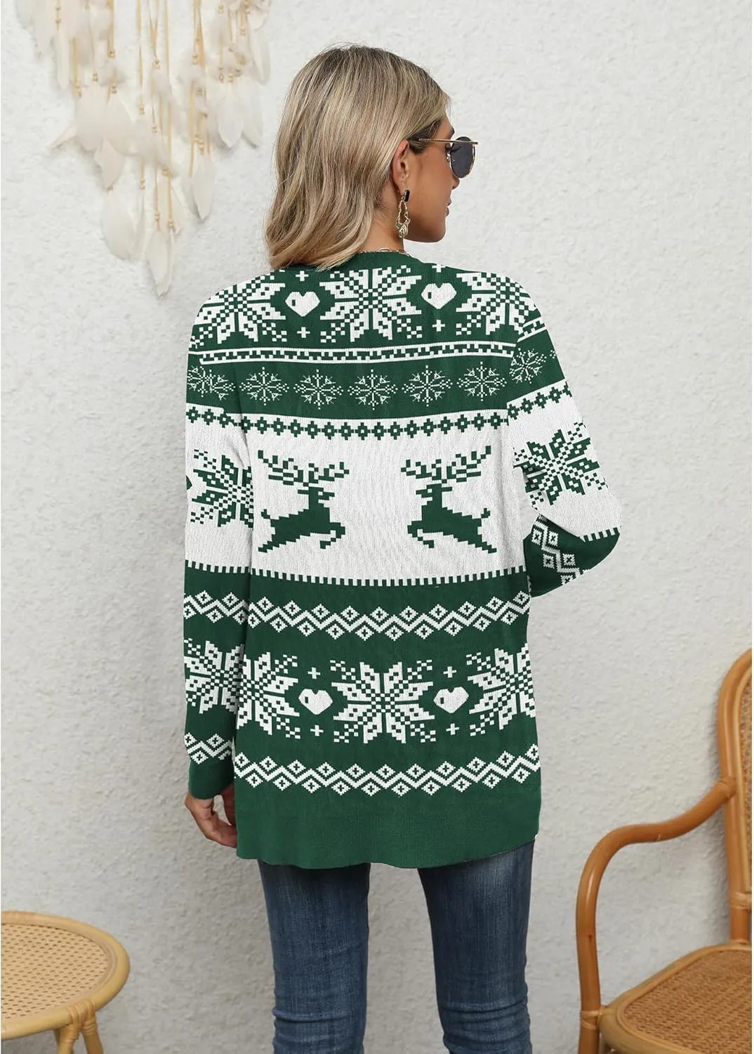 LILBETTER Womens Casual Lightweight Long Sleeve Open Front Cardigan Sweaters with Pockets