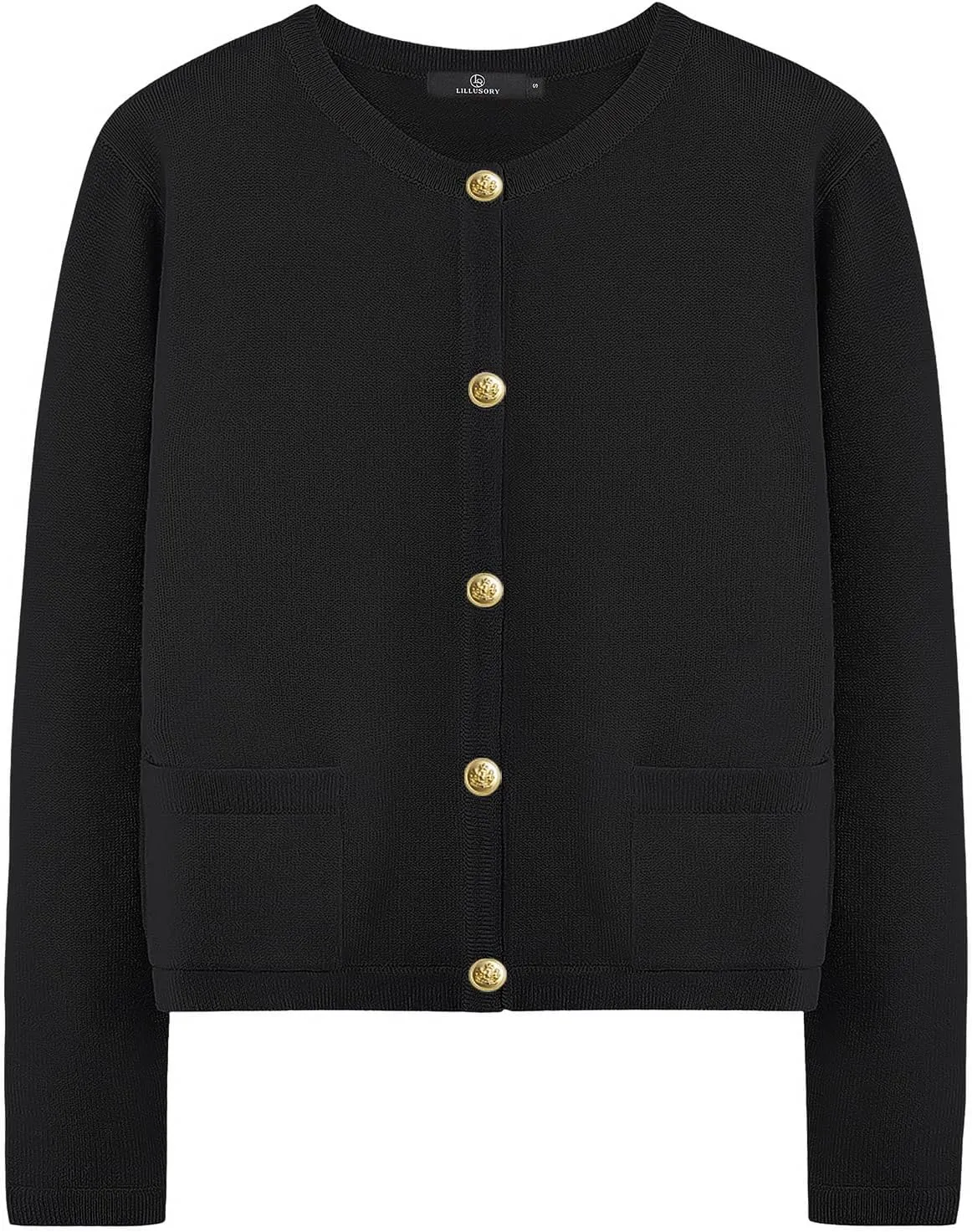 LILLUSORY Women's Cardigan Sweaters 2025 Fall Oufits Clothes Fashion Trendy Long Sleeve Tops Casual Knit Jackets