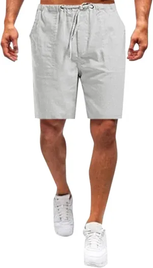 Mens Shorts Casual Men's Sports Shorts Beach Shorts Casual Cotton Linen Shorts Men Short Men Casual Fishing Shorts