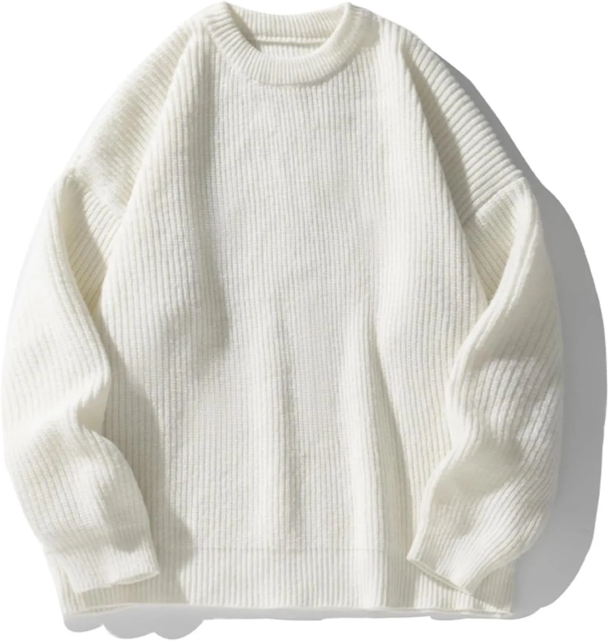 Men's Vintage Grandpa Aesthetic Sweaters Crewneck Knitted Sweatshirt Pullovers Y2K Grunge Clothing Korean Streetwear