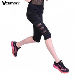 Mesh Patchwork Running Pants