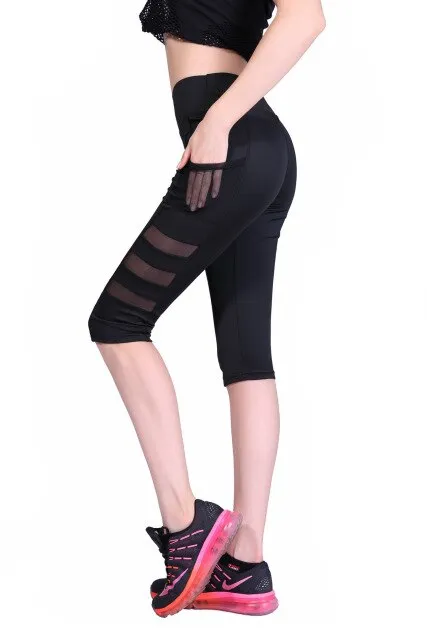 Mesh Patchwork Running Pants