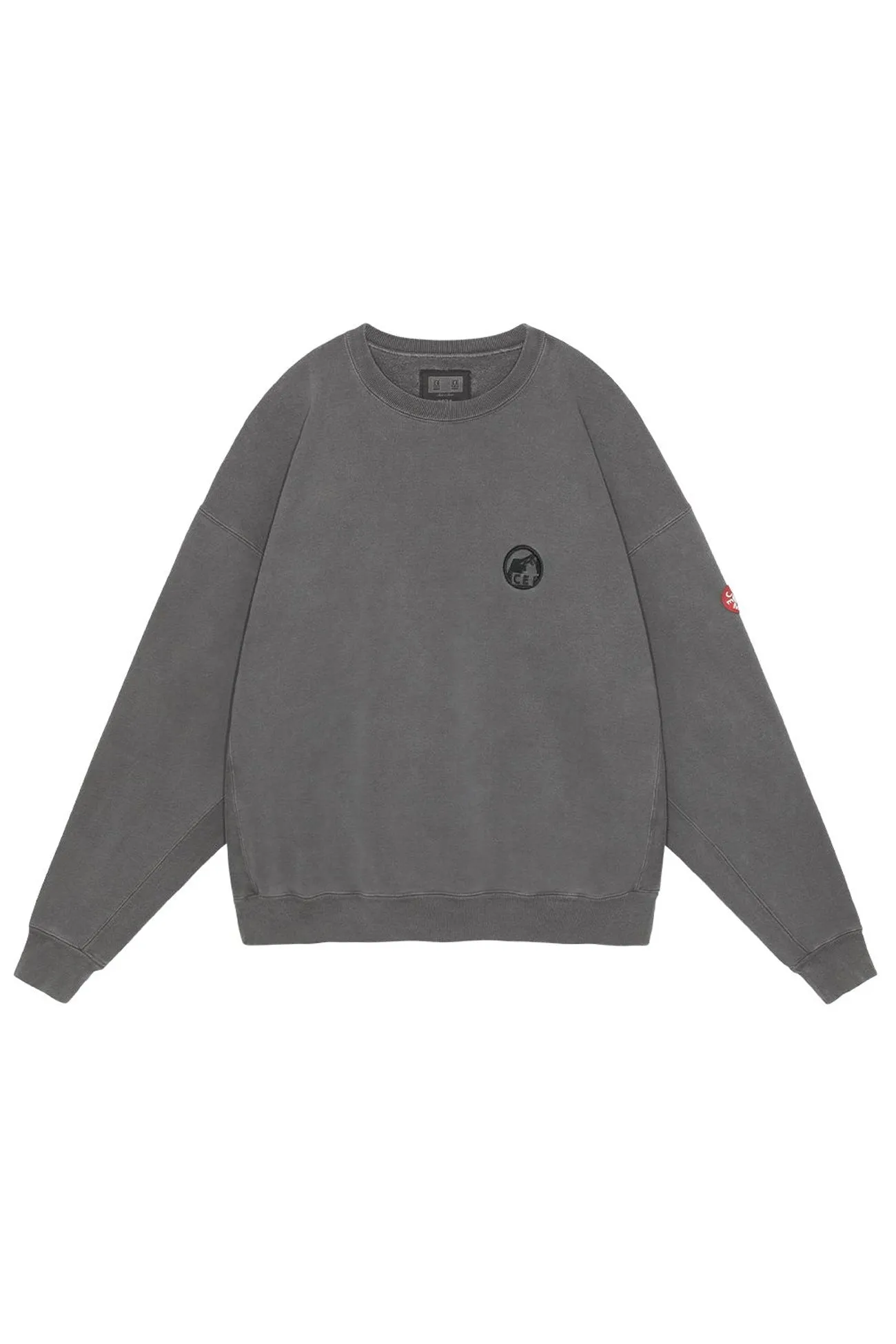 OVERDYE PRE COG CREW NECK CHARCOAL
