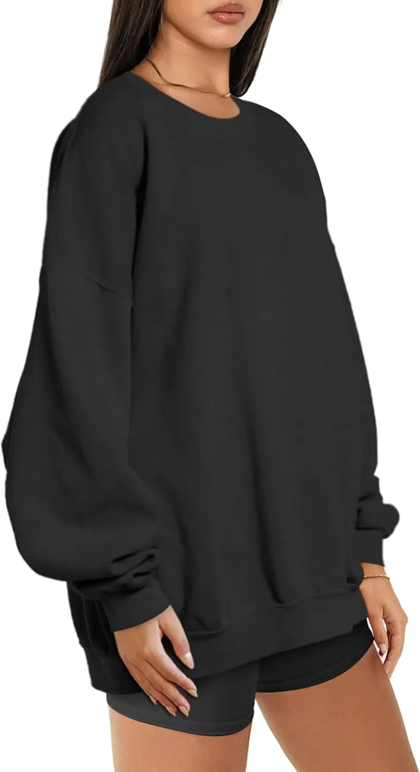 Oversized Sweatshirts for Women Hoodies Crewneck Fall Winter Outfits Pullover Sweaters Clothes Fashion 2024