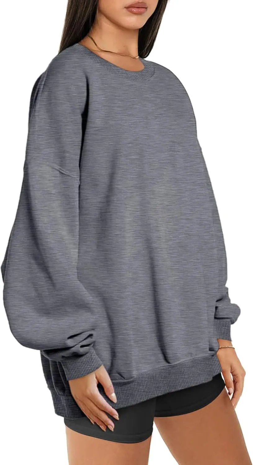 Oversized Sweatshirts for Women Hoodies Crewneck Fall Winter Outfits Pullover Sweaters Clothes Fashion 2024