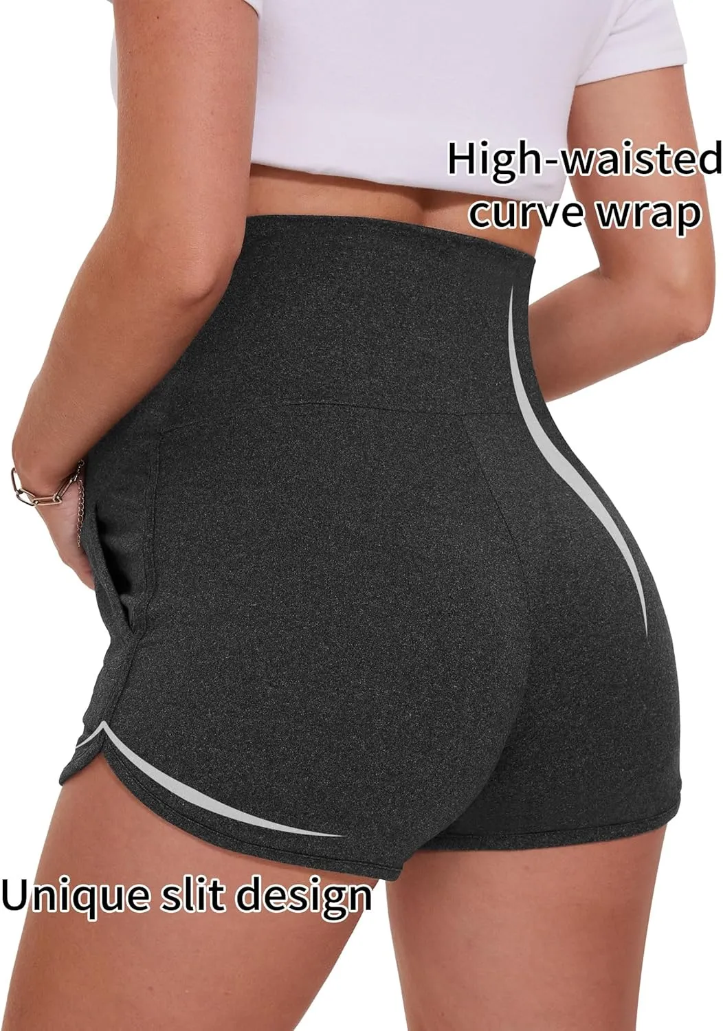 Peauty Maternity Shorts Over The Belly with Pockets, Pregnancy Lounge Shorts, Before, During After Pregnancy