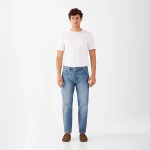 Rise Relaxed Tapered Basic Jeans Vintage Blue