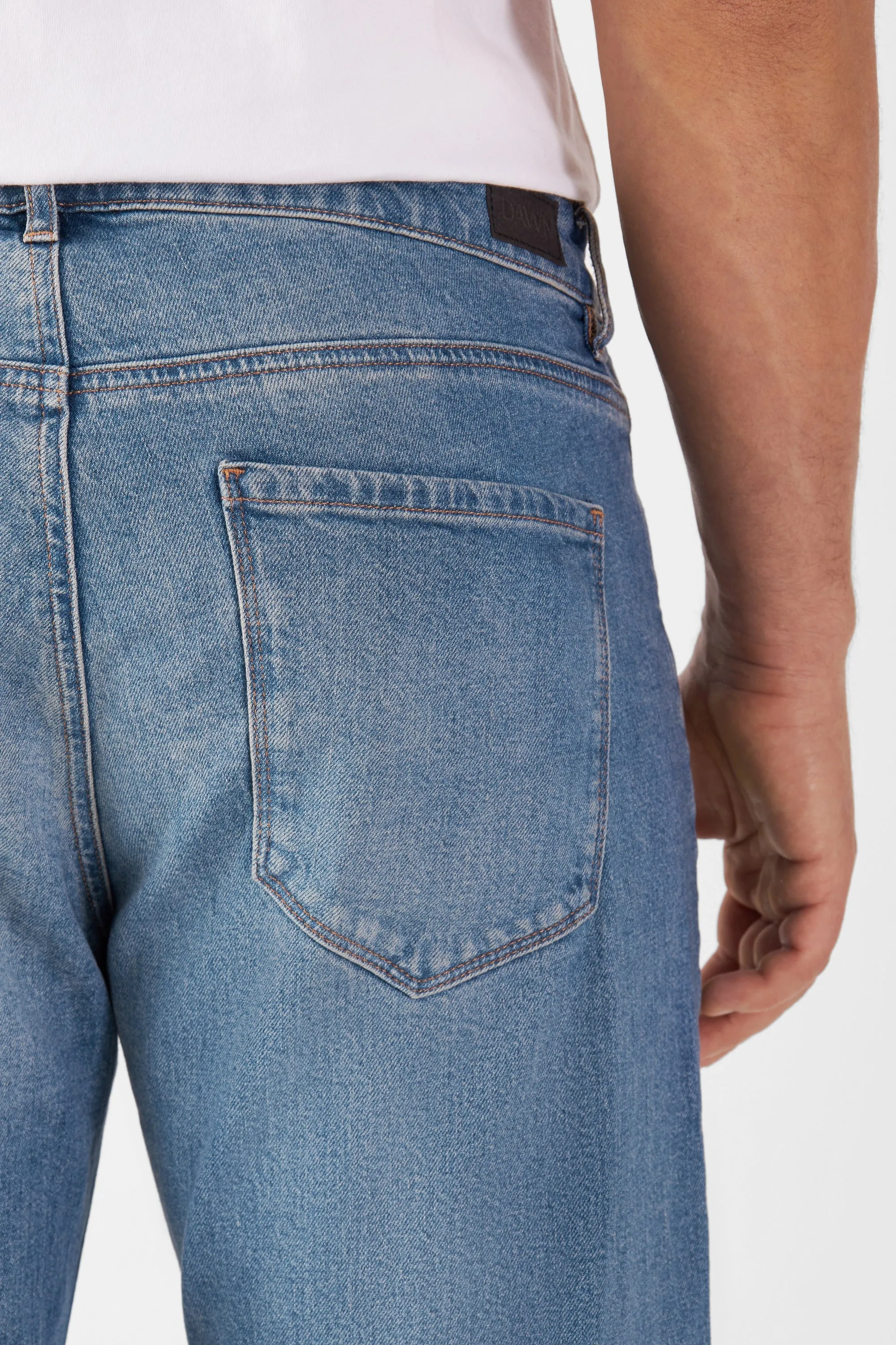 Rise Relaxed Tapered Basic Jeans Vintage Blue