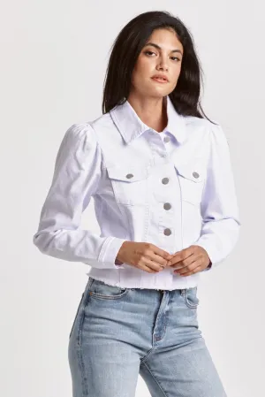 ROSELYN DENIM JACKET -WHITE