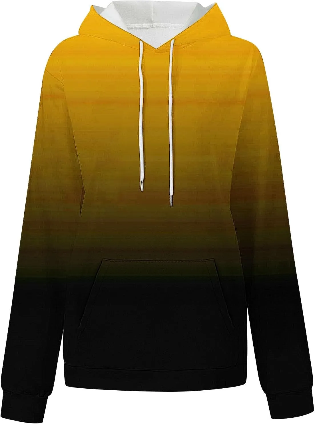 SMIDOW Oversized Hoodies For Women Trendy 2024 Gradient Plus Size Pullover Tops Teen Girls Fall Outfits Hooded Sweatshirt