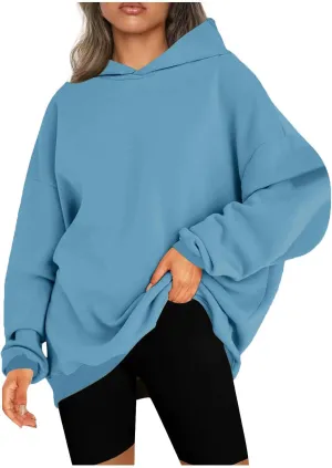 SMIDOW Womens Oversized Hoodies Sweatshirts Fleece Hooded Pullover Tops Sweaters Casual Fall Fashion Outfits 2023 y2k Clothes