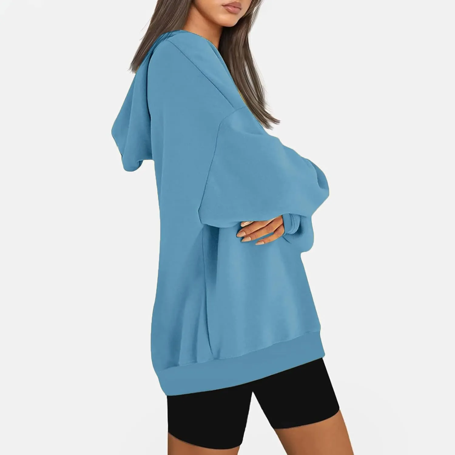 SMIDOW Womens Oversized Hoodies Sweatshirts Fleece Hooded Pullover Tops Sweaters Casual Fall Fashion Outfits 2023 y2k Clothes