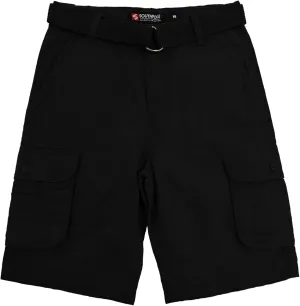 Southpole Boys' Belted Ripstop Basic Cargo Shorts