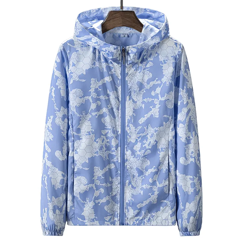 Sun-protective Waterproof Light Women's Windbreaker Jacket with Zipper - SF1484