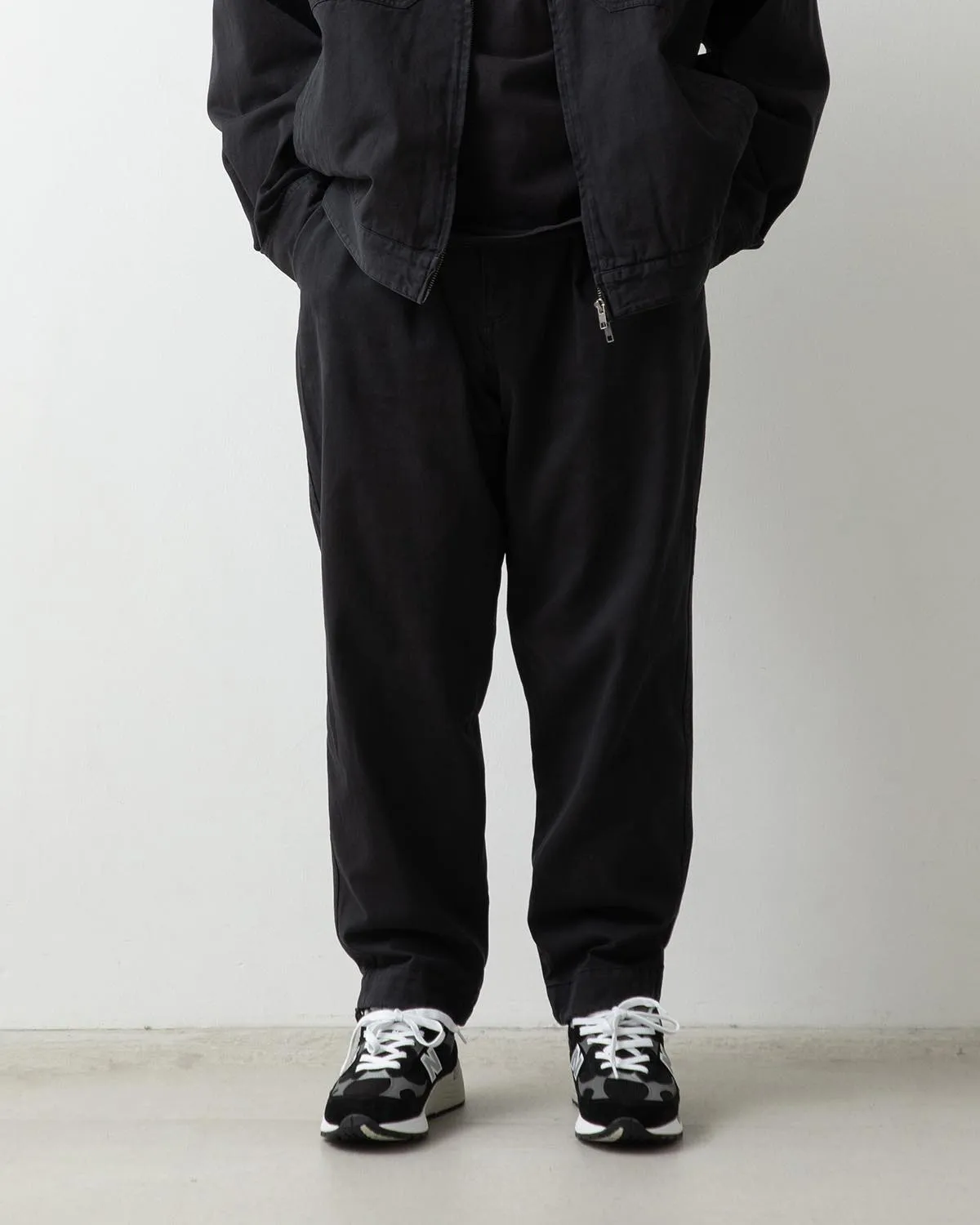 VINTAGE CHINO TUCK PANTS OVERDYED
