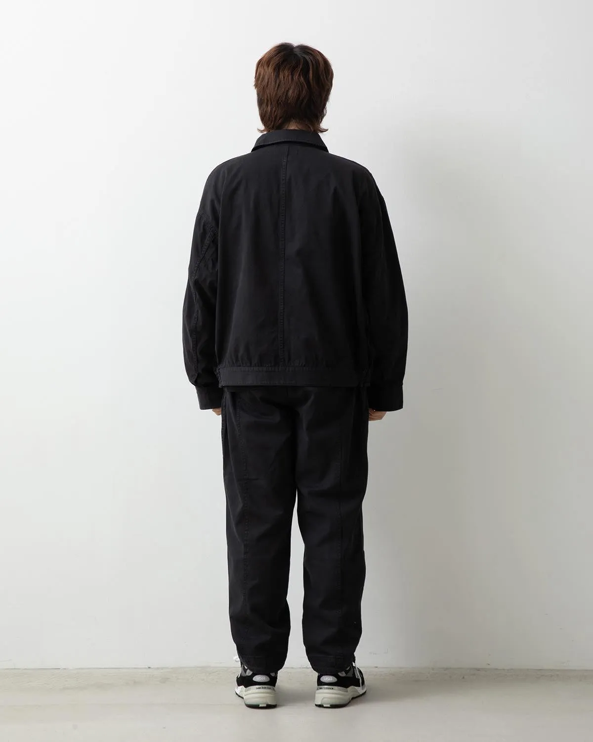 VINTAGE CHINO TUCK PANTS OVERDYED