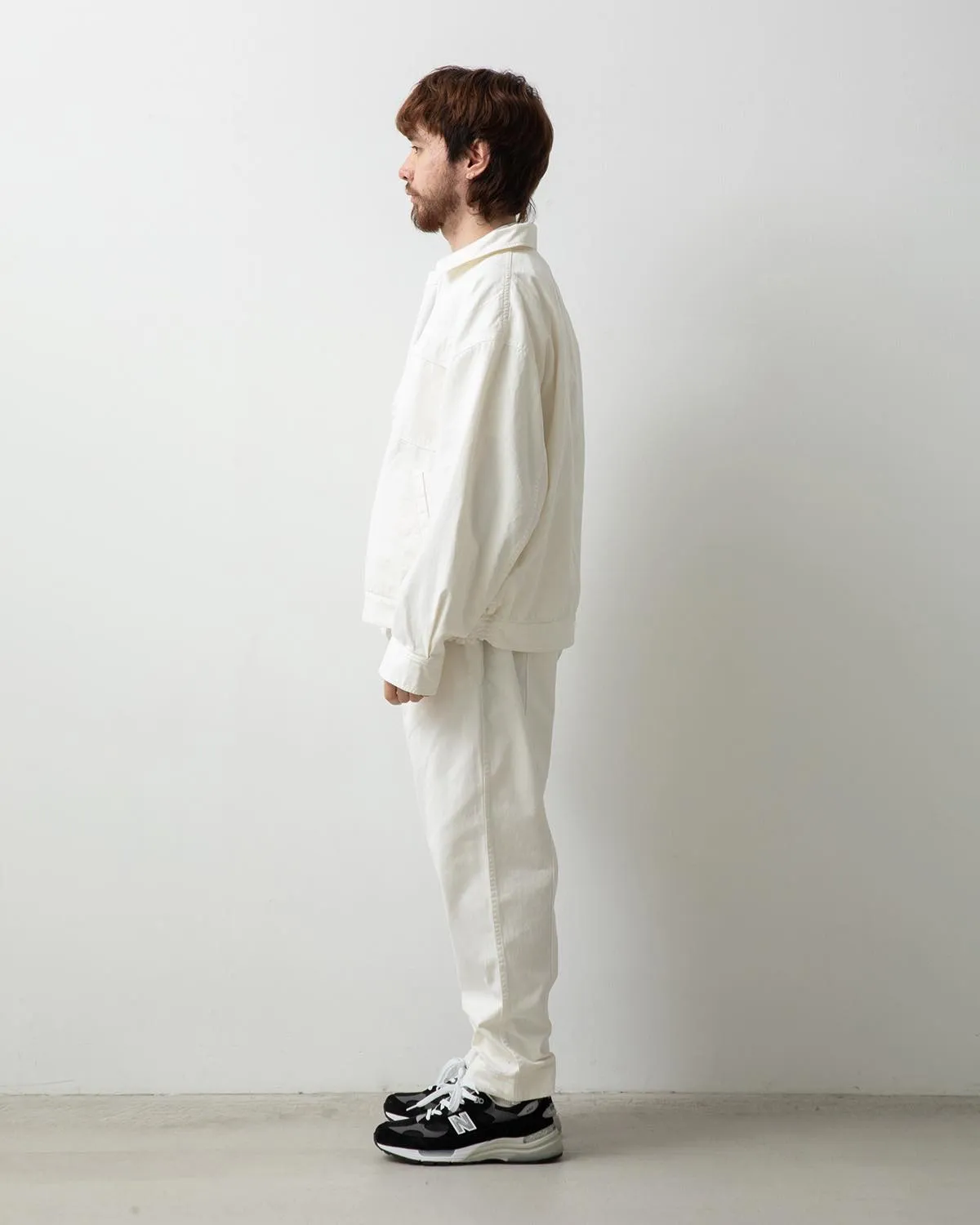 VINTAGE CHINO TUCK PANTS OVERDYED