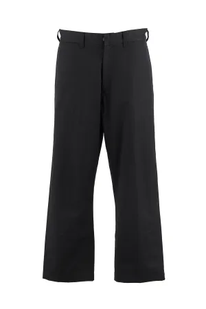 WIDE PANTS/CHINO / BLK