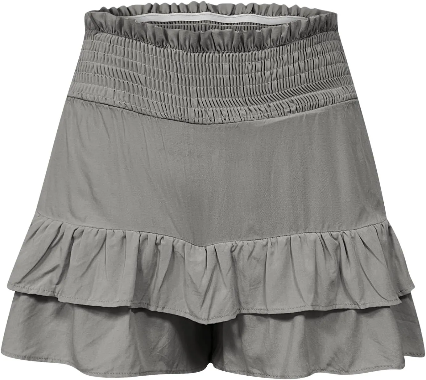 Women's Flowy Shorts Ruffle High Waisted Mini Skirts Casual Summer Teen Gilrs Tennis Shorts with Floral Pleated Hem