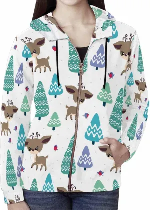 WomenS Jackets Christmas Doodle Gnome And Candy Womens Zip Up Hoodies Long Sleeve Sweatshirts Fall Outfits Sweaters