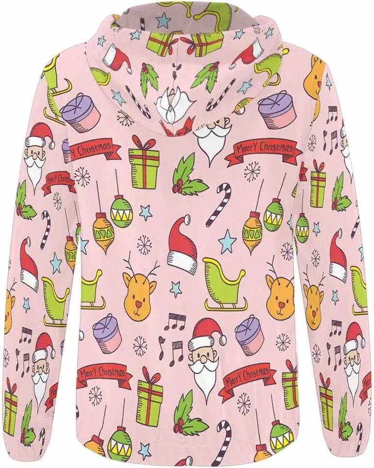 WomenS Jackets Christmas Doodle Gnome And Candy Womens Zip Up Hoodies Long Sleeve Sweatshirts Fall Outfits Sweaters