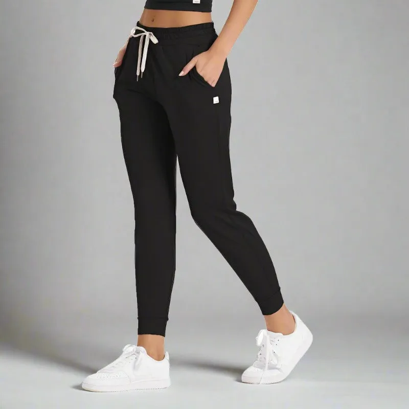 Womens Performance Jogger LONG - Black Heather