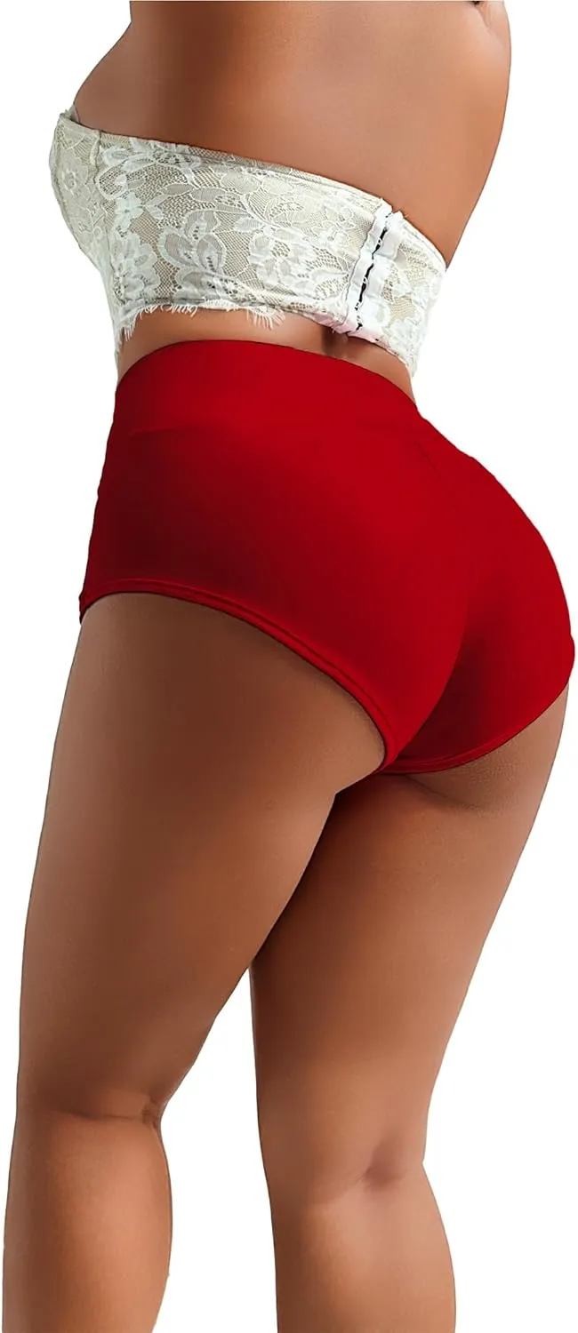 Women's Yoga Shorts Booty Butt Lifting Scrunch Shorts Sexy High Waisted Pole Dance Workout Gym Active Hot Pants Rave Outfits