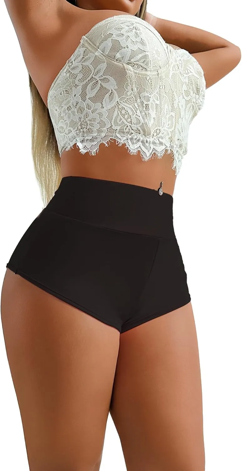 Women's Yoga Shorts Booty Butt Lifting Scrunch Shorts Sexy High Waisted Pole Dance Workout Gym Active Hot Pants Rave Outfits