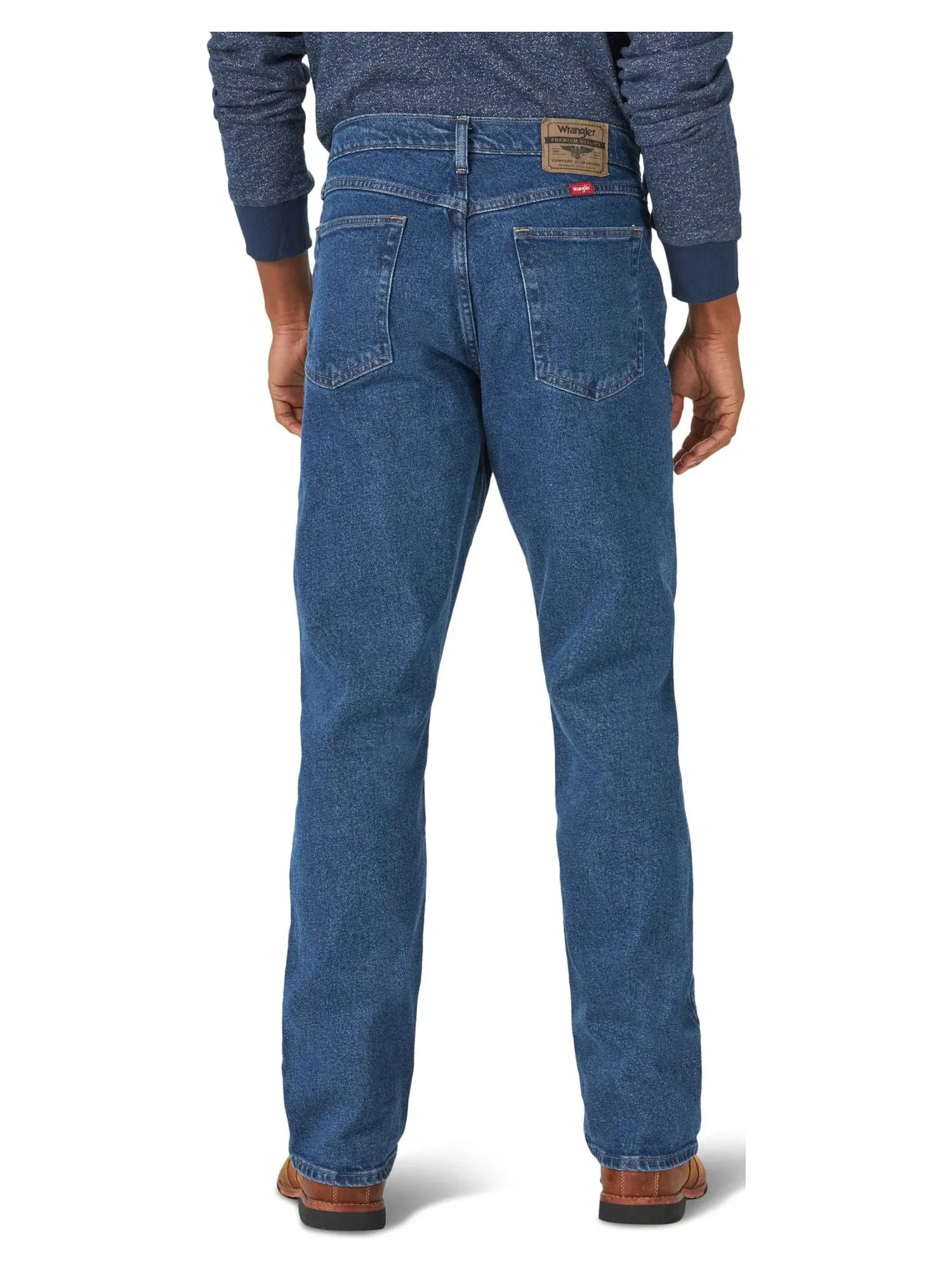Wrangler Men's and Big Men's Relaxed Fit Jeans with Flex
